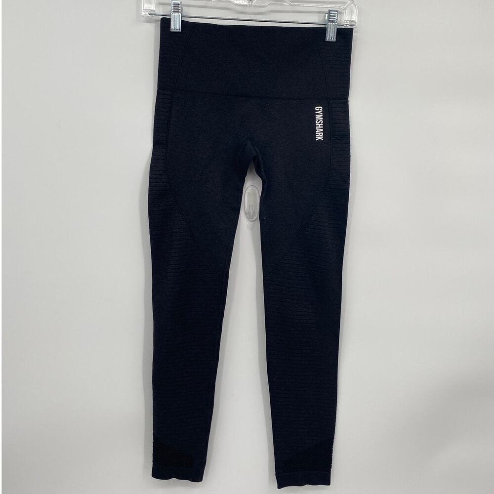 Gymshark Seamless Leggings Dark Gray Countour Lines Women's Small